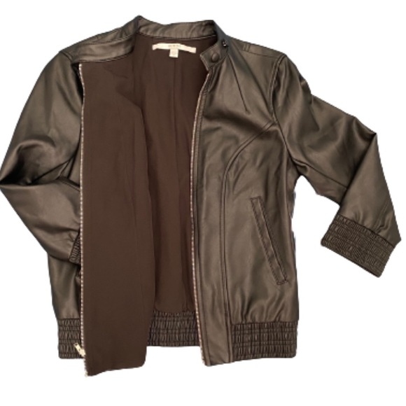 Guess Gabe Faux Leather Bomber Jacket - Picture 8 of 8